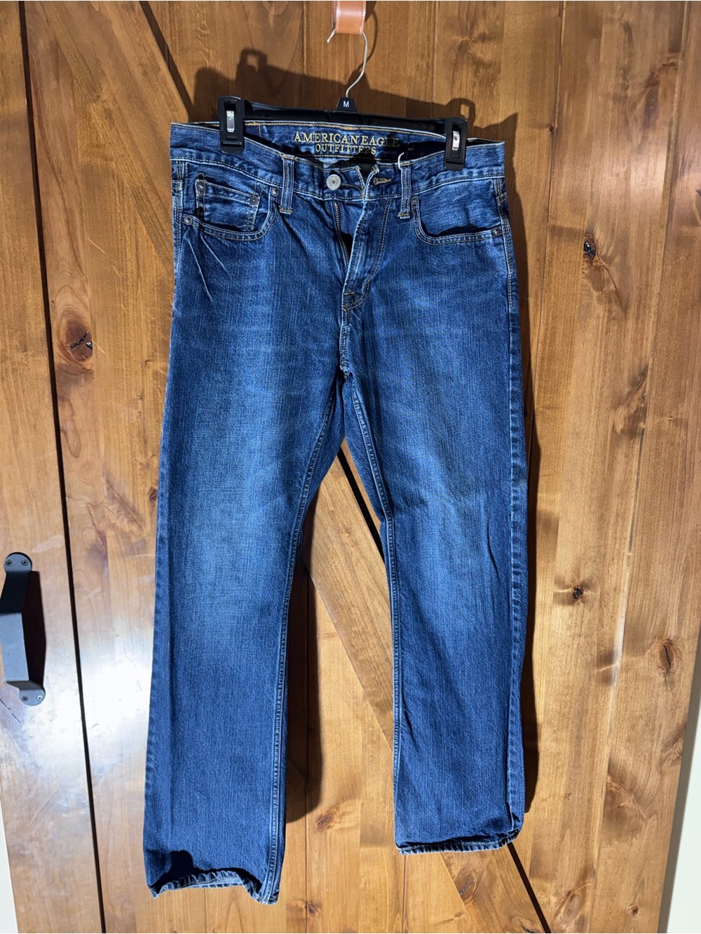 LOFT Men’s Straight Jeans in Deep Blue Wash